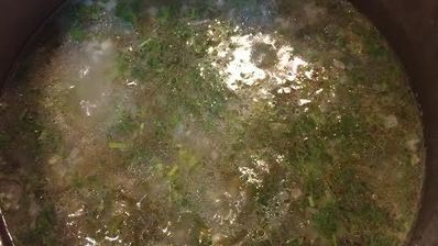 зеленый борщ