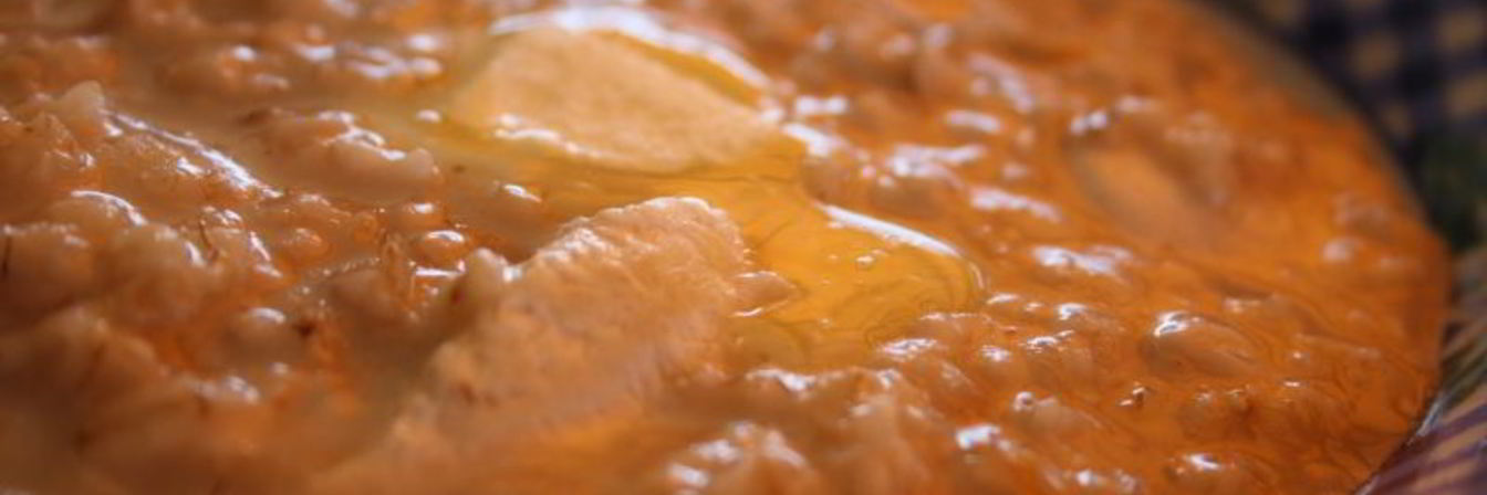 Овсяная каша на курином бульоне