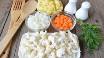 суп из цветной капусты на мясном бульоне