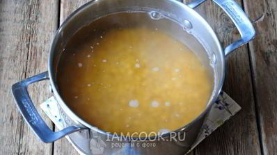 гороховый суп с копченой курицей