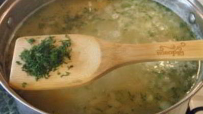 гороховый суп с копчеными ребрышками