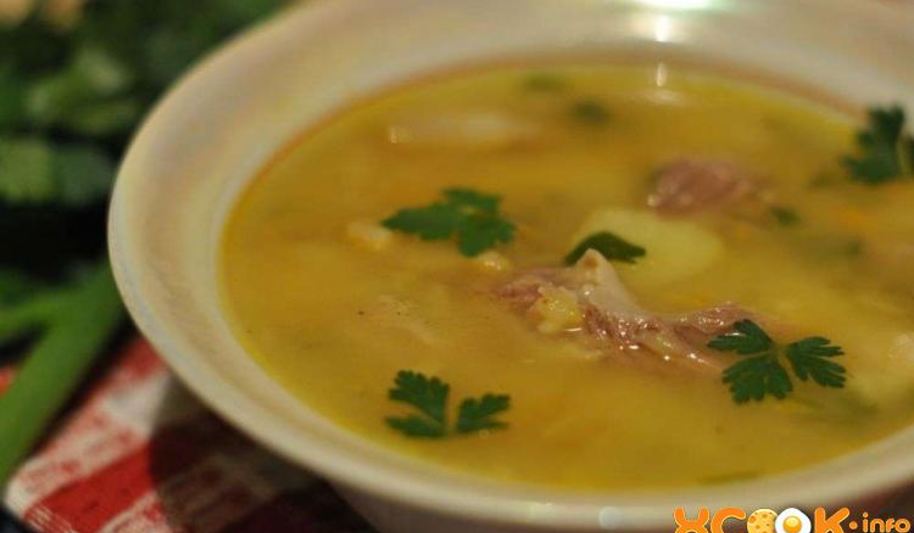 Рецепт горохового супа с мясом