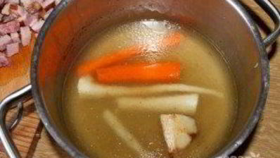 суп гороховый с копченостями