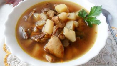 грибной суп с маслятами