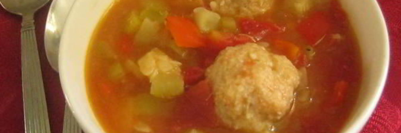 Густой суп с кабачками по-мексикански