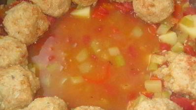 густой суп с кабачками по-мексикански