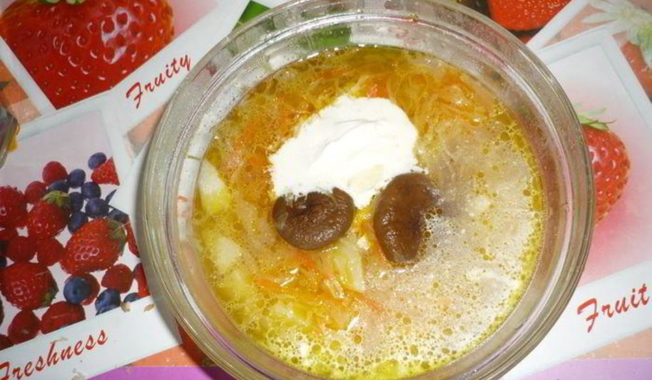 Рецепт капустняка с грибами