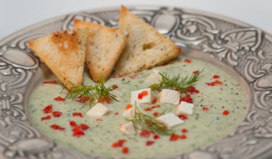 Рецепт холодного огуречного супа