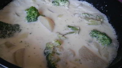 крем-суп из картофеля и брокколи