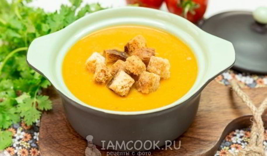 Рецепт крема-супа из красной чечевицы без картофеля