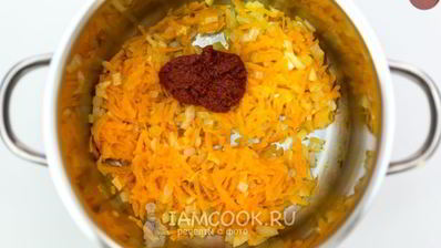 крем-суп из красной чечевицы без картофеля