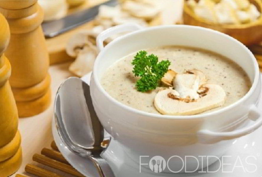 Крем-суп из шампиньонов со сливками