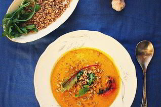 Крем-суп из запеченной тыквы