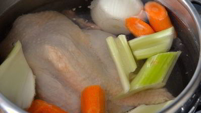 куриный суп с белой фасолью