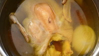 куриный суп с белой фасолью