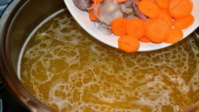 куриный суп с белой фасолью