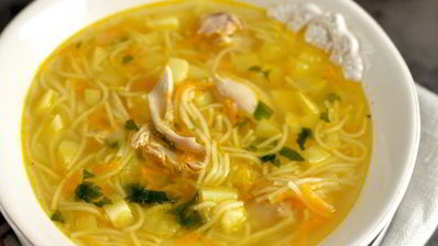 куриный суп с кабачком и вермишелью