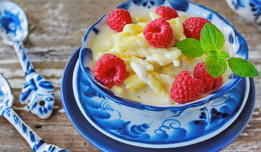 Рецепт молочного супа с вермишелью