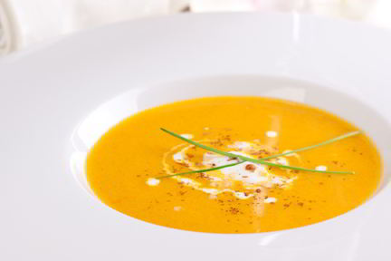 Морковный суп с кокосовым молоком