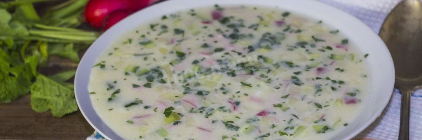 Классическая окрошка на квасе