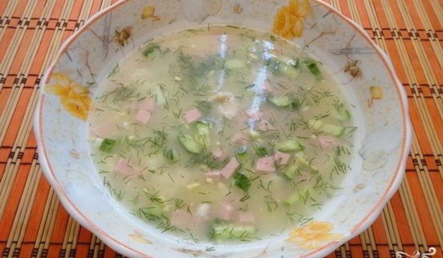 Рецепт окрошки на бульоне