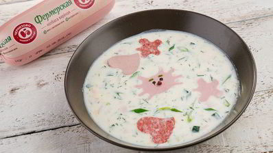 окрошка на кефире