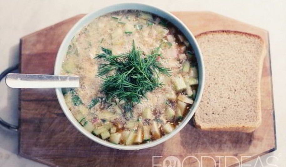 Рецепт окрошки на квасе