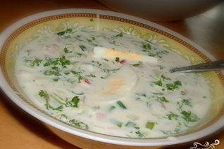 Окрошка с хреном