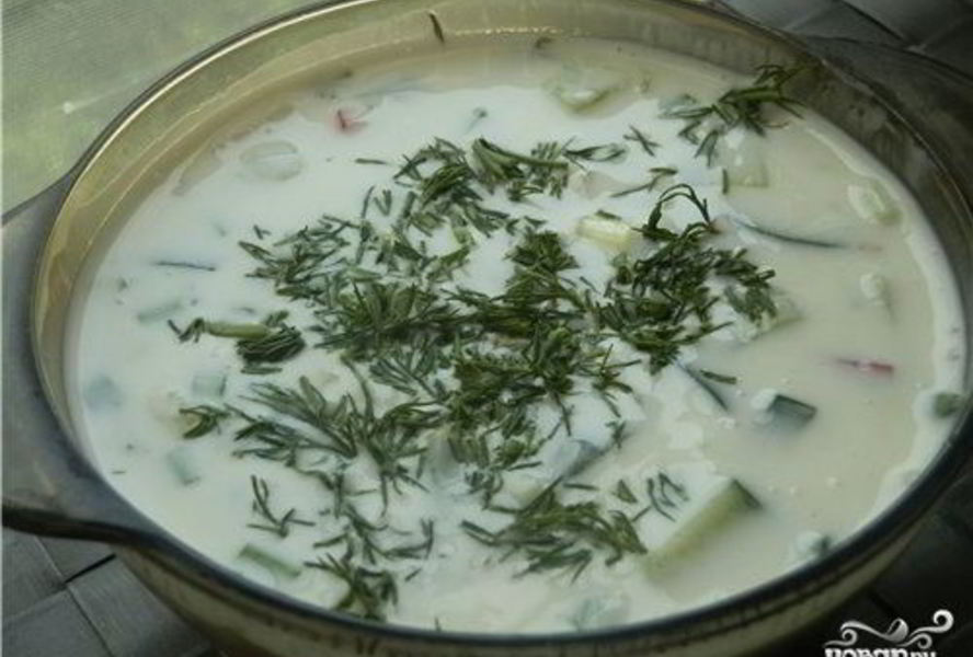 Окрошка сыроедческая