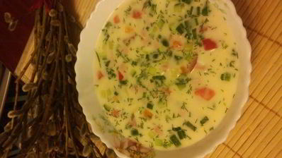 окрошка весенняя