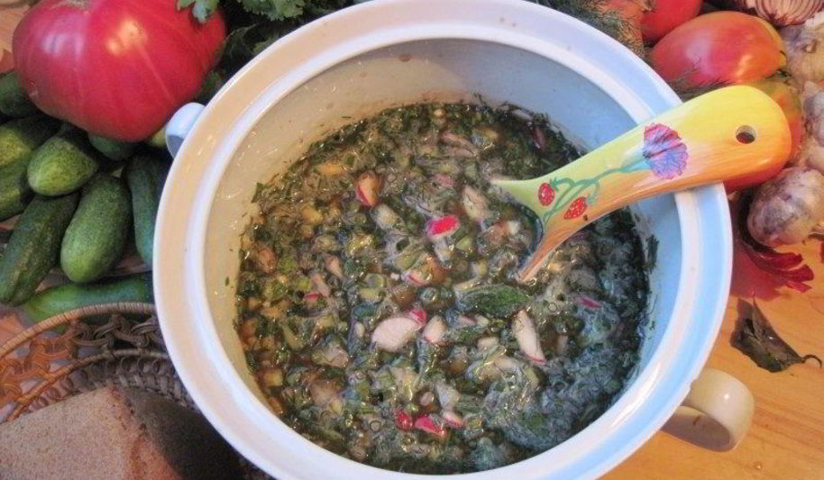 Рецепт овощной окрошки