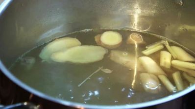 острый карри-суп с индейкой