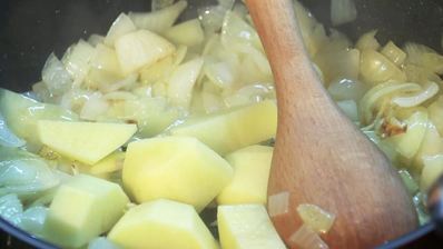 острый карри-суп с индейкой