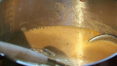 острый карри-суп с индейкой