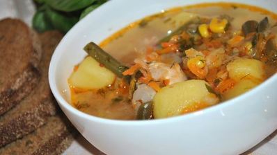 куриный суп с овощами