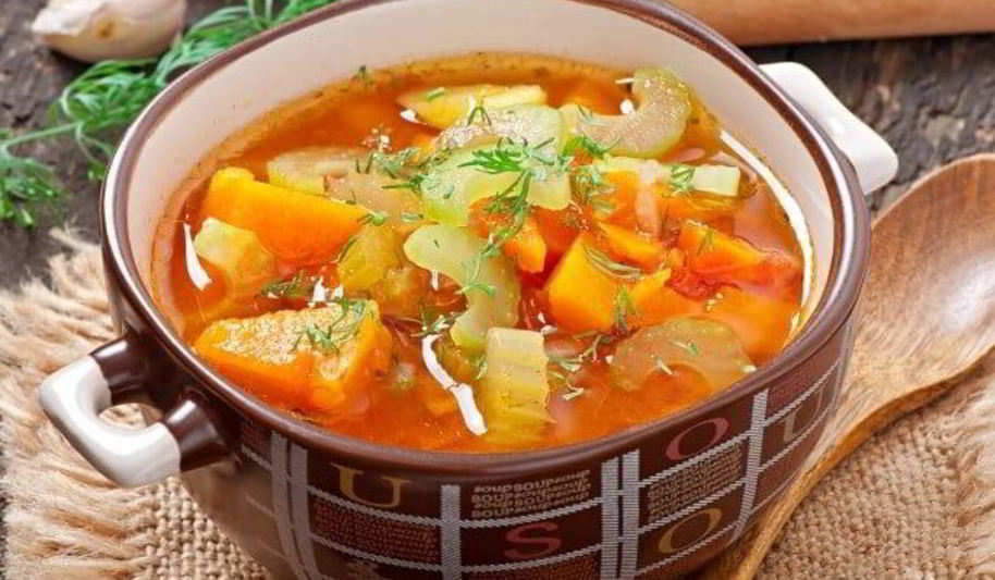 Рецепт легкого овощной суп