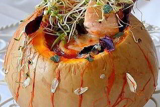 Минестроне с рыбой и спагетти