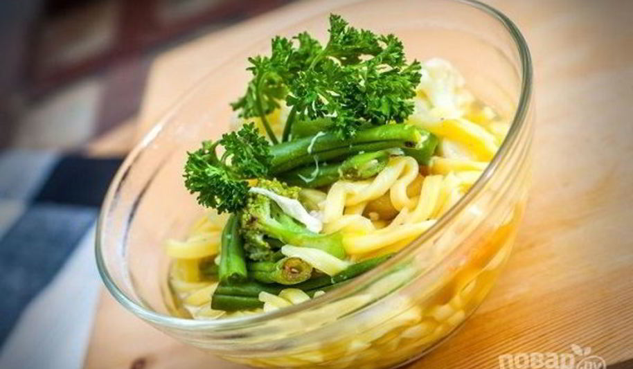 Рецепт овощного супа с лапшой