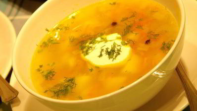 овощной суп с тунцом