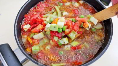 овощной томатный суп