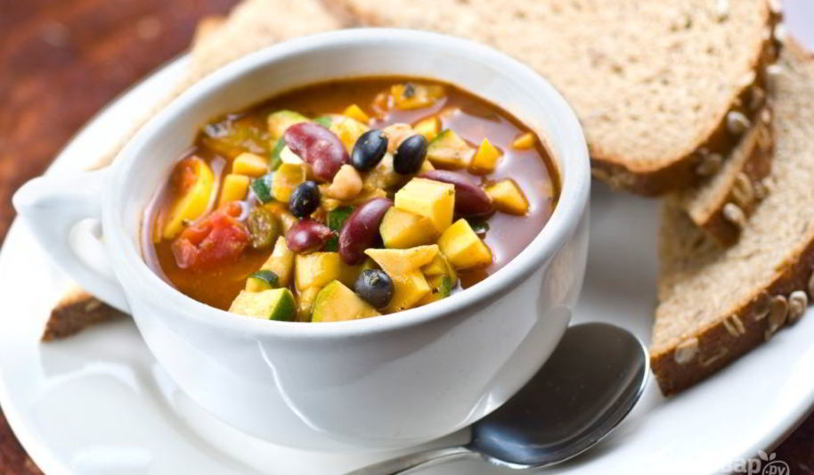 Рецепт супа овощной без мяса