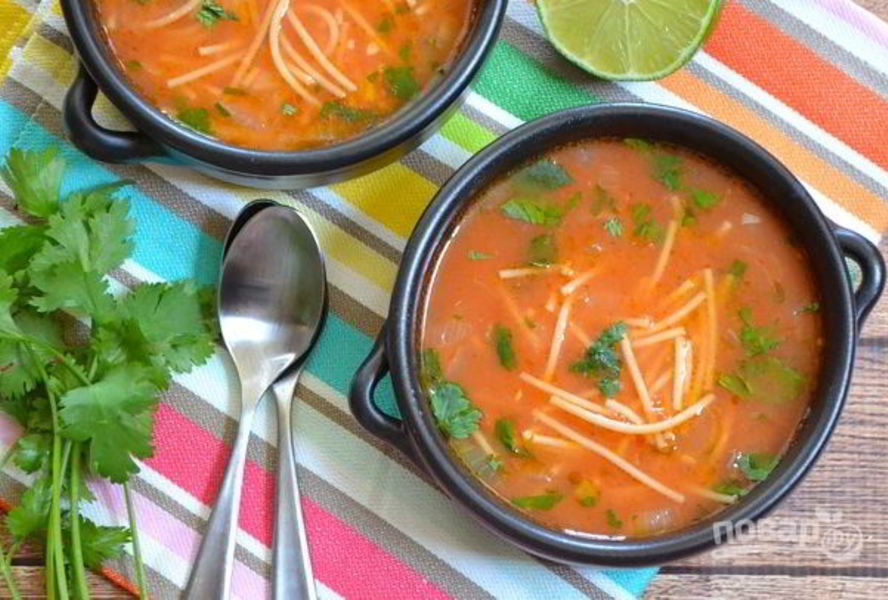 Суп овощной с вермишелью