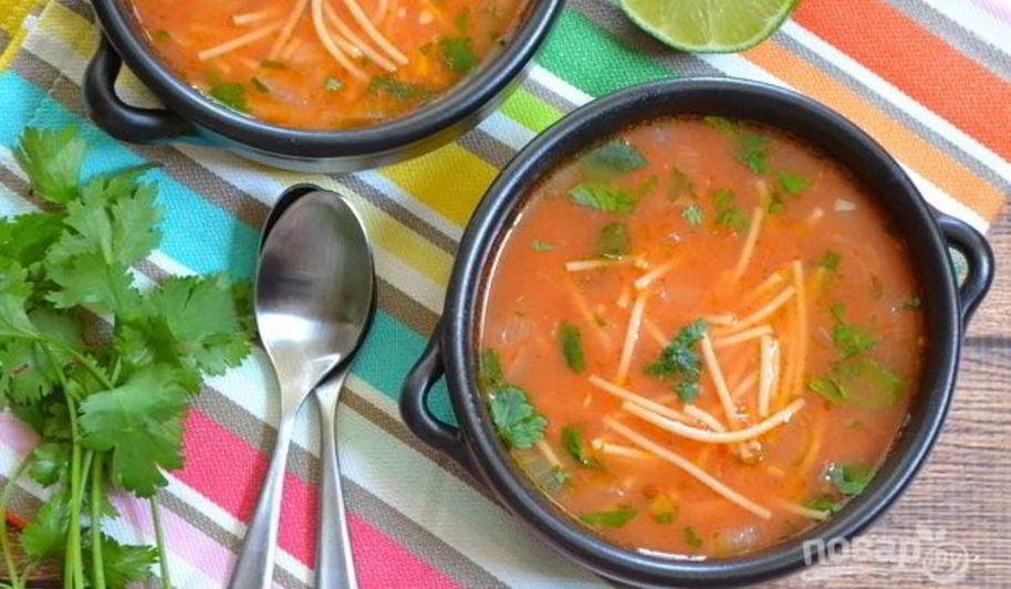 Рецепт супа овощной с вермишелью