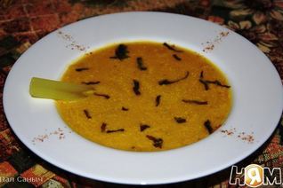 Воскресный крем-суп с цыпленком и овощами