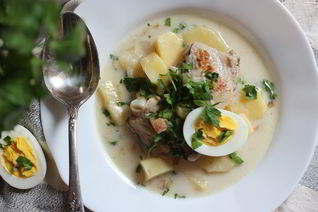 Суп с яйцом