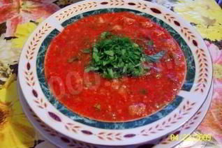 Португальский суп Красный соус
