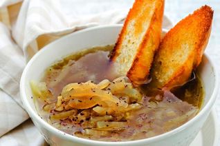 Постный луковый суп