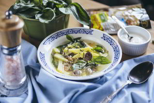 Рассольник из куриных потрошков