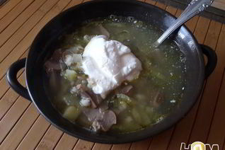 Рассольник с почками