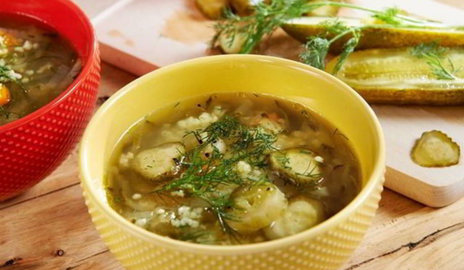 Рецепт рассольника с пшеном